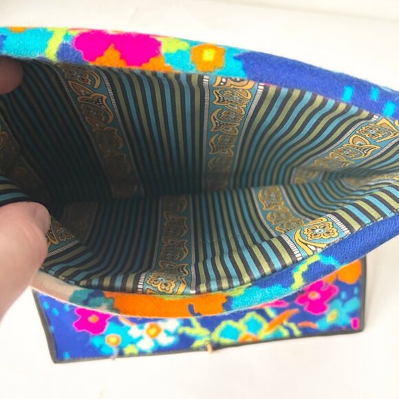 Bright Floral Vintage Jewelry Roll Wallet - Picture 3 of 5